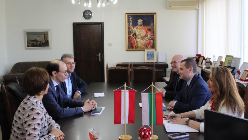 Mayor Pencho Milkov met with the trade counselor of the Austrian embassy